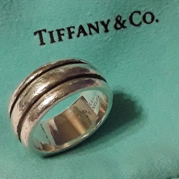 Jewelry | Tiffanys Ss Atlas Groove Ring 
